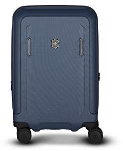 Victorinox Werks Traveler 6.0 Frequent Flyer Hardside Carry-On, Handgepäckkoffer, Trolley, Leicht, mit 4 Rollen, 23 x 35 x 55 cm, Blau