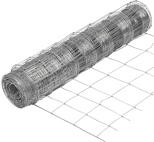 VOSS.farming 50m Wildzaun 100/08/15 Drahtzaun 100cm verzinkt Knotengittergeflecht, Wildabwehr, Forstzaun, Knotengitter, Wildschutz, 2,5mm Draht, Gehege, Weidezaun, Verbissschutz