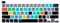 HRH Lightroom Shortcuts Hotkey Silikon-Tastaturabdeckung für MacBook Pro 13 Zoll 2020 (Modell A2289/A2251/A2338 M1 Chip) und für Pro 16 Zoll 2019 (Modell A2141)