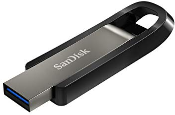 SanDisk Extreme GO USB 3.2 Flash-Laufwerk 256 GB (Highspeed USB, Lese- und Schreibgeschwindigkeit 400 MB/s und 240 MB/s, SecureAccess, RescuePRO Deluxe)