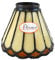 fd-bolletta arredamento e illuminazione Tiffany-Lampenschirm, Multi, Rund, Glas, Ersatzglas, Vintage-Lampenschirm, H 10,5 cm, Ø 12,5 cm, Außendurchmesser 5,5 cm