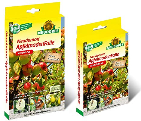 NEUDORFF 1 Pck Neudomon ApfelmadenFalle & 1 Pck ApfelmadenFalle Nachfüllpack