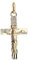 NKlaus Kreuz Kettenanhänger 333 Gold Gelbgold diamantiert Goldkreuz Kruzifix Jesus INRI 7979