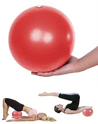 Mupack Gymnastikball Klein Pilates Ball - 25 cm Yoga Pilates Ball Kleine Übung Ball,Rutschfester&Superleichter Soft Pilates Ball, Fitness Ball für Yoga,Heim, Büro,Sitzball