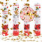 Party Popper Schmetterling*4, XiXiRan Konfettikanone Hochzeit, Konfettikanonen Hochzeit, Confetti Cannon, Handheld Konfetti Rohr, Konfetti Bombe, Party Konfettikanone, Konfetti Pistolen Set (Weiß)