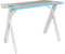 Mars Gaming MGD100RGB, Mesa Gaming Ergonómica RGB, Alfombrilla XXL, Soporte Auriculares y Bebida, Escritorio PC, 100x60cm, Blanco