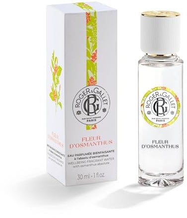 Roger&Gallet - Eau Parfumée Bienfaisante Fleur d'Osmanthus 30ml - Mandarine d’Italie Osmanthus Benjoin - 94% d'ingrédients d'origine naturelle