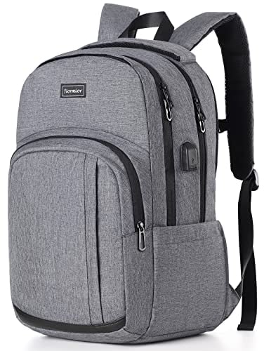 Schulrucksack Jungen Mädchen Teenager, Rucksack Schule Laptop Rucksack für Herren Damen Daypacks für 17.3 Zoll Laptop Business Rucksack mit USB Ladeanschluss 35L