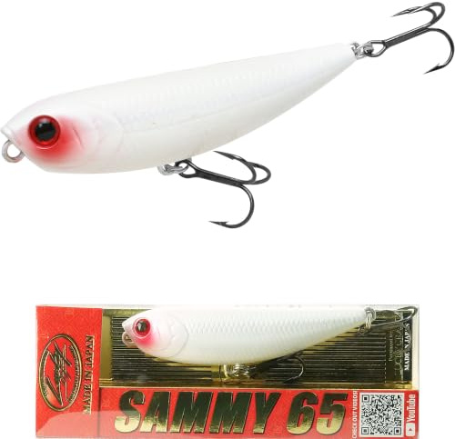 Lucky Craft Sammy 65 Topwater Angelköder, 6,3 cm, schwimmende Süßwasserforelle, Kleinmaulbarschköder, Walk-The-Dog-Turnierköder, Barsch-Angelausrüstung und Tackle Box Zubehör
