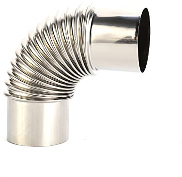 Home Decoration ProductsStainless Steel 90 Degree Elbow Chimney Liner Bend 90° Multi Flue Stove Pipe Home Hardware Accessories