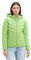 Tom Tailor Denim Damen Lightweight Steppjacke mit Kapuze, 12318 - Liquid Lime Green, S