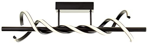 Brilliant Amalie LED Deckenleuchte 80cm schwarz, Metall/Kunststoff, 1x LED integriert, 16 W, (Lichtstrom: 2100lm, Lichtfarbe: 3000K)