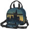 Putdidi Wizard Castle - Bolsa de almuerzo de Halloween para mujeres y hombres, con aislamiento, con cremallera, para el trabajo, picnic, playa, tela resistente al agua con bolsillos exteriores
