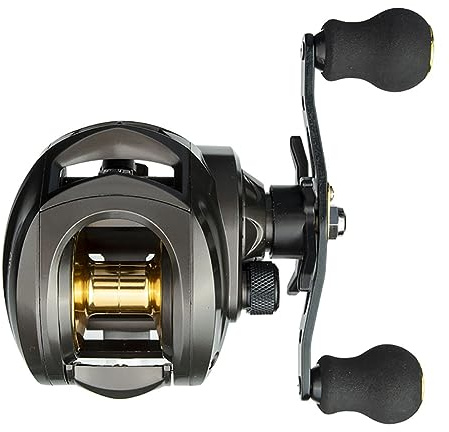Baitcast-Rollen, 8 kg Max Drag Baitcast-Rollen, 7,2:1 Übersetzung, Angelrolle zum Baitcasten, 12 + 1 BB Köderrolle, Low-Profile-Angelrolle mit kompaktem Design