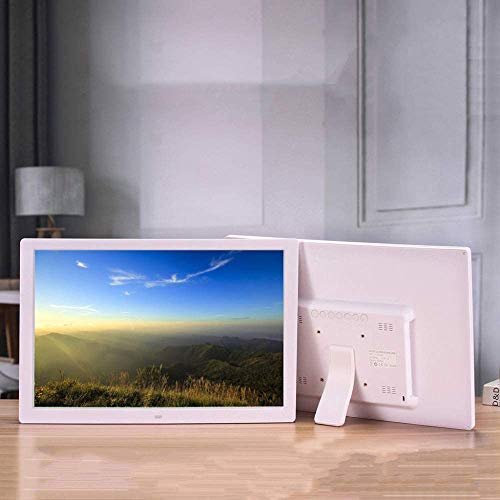 Intelligenter digitaler Bilderrahmen, HD-IPS-Bildschirm, mit Video-Player, multifunktionaler Wand-Werbe-Player (schwarz)