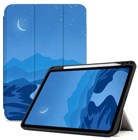 Hülle Für Ipad Pro 11 2021/2020, Schlanke, Leichte Smart Shell Tri-Fold Stand Cover Mit Starker Anti-Drop-Hülle Für Ipad Pro 11 Zoll, Automatischer Schlaf/Wach-Modus, 3D-Hd-Druck, Dicke Textur