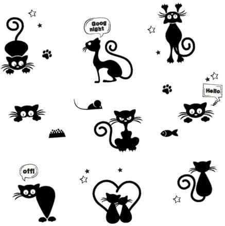 UPKOCH vinyltapete vinyl tapeten DIY Wandsticker wandverkleidung küche küchen wanddeko Kinderzimmer Wanddekoration Dekorative Wandtattoos aufkleber Kätzchen Applikationen