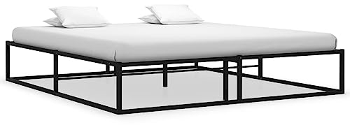 FUDUGEHMIOFWFJJ Bettgestell Schwarz Metall 180x200 cm, daybed daybed Outdoor tagesbett ausziehbar tagesbett Geeignet für Schlafzimmer