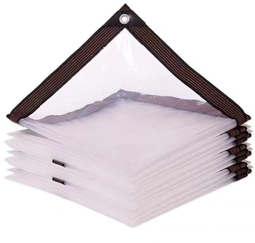 Qulamrdk Durchsichtige Pergola-Vorhänge Wasserdicht Pavillon Mit Vorhängen Mit Öse für Pavillons, Anpassbar (Size:4x6m)