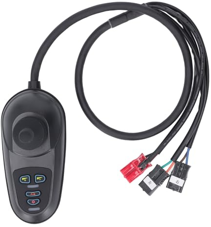 Joystick per Sedia a Rotelle Elettrica, Controller Freno per Sedia a Rotelle con Motore a Spazzola 45A 24V DC con Parcheggio in Pendenza, Antiscivolo in Pendenza