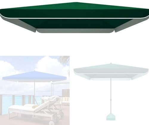 ZYXQQJ Tela De Repuesto para Sombrilla 250×320cm 300×300cm Cubierta De Repuesto para Jardín, Patio, Piscina, Protección UV(Color:Green,Size:250x250cm/8.2x8.2ft)