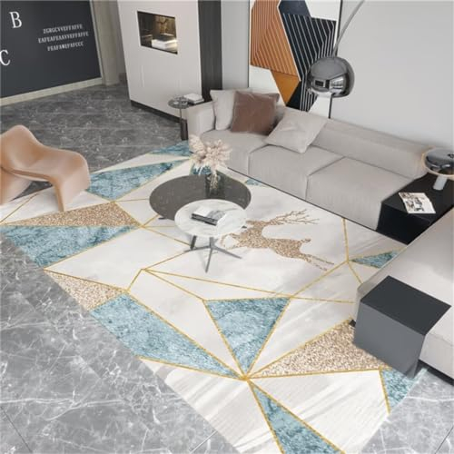 DJHWWD 120X160cm teppiche Wohnzimmer fã¼rs kinderzimmer Korridor rechteckiger Teppich Schlafzimmer niedrigfloriger schmutzabweisend und verschleißfest auslegeware Carpet Bedroom