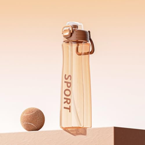 Tokaneit Bouteille d'eau D'entraînement Portable, Bouteille d'eau Étanche avec Couvercle, Bouteille d'eau Sport, Bouteille Eau Plastique Réutilisable, Sans BPA pour Sport, Gym, Bureau, Course à Pied