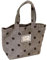 Cord -Handtaschen süße Tasche für Mädchen Cordtasche mit kleinem Punkt Retro -Einkaufstasche Bento Lunchtasche für Mädchen Geschenk 30 * 21 * 10 Grau