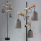 Osasy Vintage Stehleuchte, Standlampe Retro-Stil Industriedesign aus Metall und Holz, Höhe: 179 cm, Wohnzimmer Stehlampe