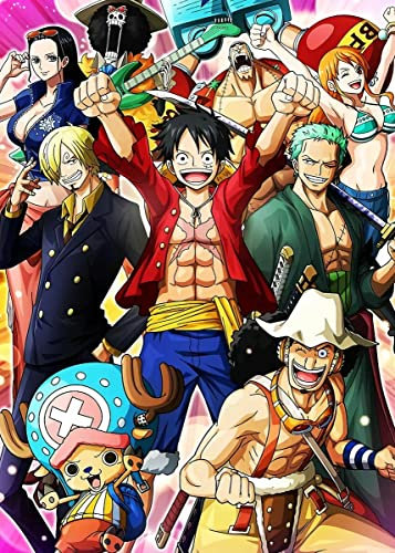 OLFTR Kit de Peinture Diamant 5D One Piece Manga,Broderie Diamant,Peinture par numéro,Painting Diamond Complet,Diamond Painting,Broderie Diamant Kit Complet 30x40CM