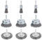 9 pcs Wire Brush for Drill ,Wire Brush Drill Bit Set, Wire Brush Wheel, Drill Bit With Steel Wire Wheel, Drill Bit With Wire Brush, Used for Rust Removal, Cleaning Metal Paint and Wood（Silvery）