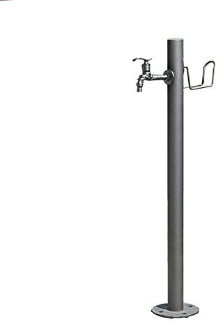 Vertikaler Brunnen aus Edelstahl für den Außenbereich mit Frostschutz- und Anti-Ultraviolett-Funktionen für den Innenhof, Garten, Pumpe, Wasserrohranschluss