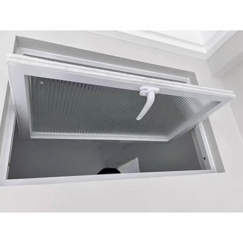 Fenster Anpassbares Kellerfenster mit gehärtetem Glas, Haushaltsfenster Badezimmer / Küche / Arbeitszimmer / Dachboden, einfach zu installierendes quadratisches Hühnerstallfenster(28x18in/71.1x45.7cm)