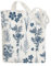 ANATTASOUL Borsa di Tela Shopper Donna Canvas Tote Bag Aesthetic Borse in Tela Cotone Borse Stoffa per la Scuola Lavoro Shopping Riutilizzabili Spesa（Fiore Blu e Foglia）