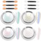 LOPHE Chrome Nail Powder, 4PCS Pearl Upgrade Metallic Holo Nail Powder Metallic Mirror Glitter Effect Aurora Pearlescent Nails Chrome Powders Glazed Donut Nails Powder for Nail-Art Design Decoration