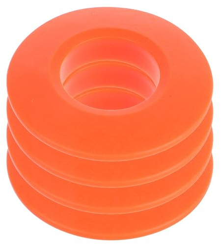 Hohopeti 4 Stück Kajak Paddel Tropfschutz Ringe Dichtungsringe für Kajakpaddel Langlebige Leicht zu Montierende Kompakte Abtropfringe in Orange Wasserfester Schutz für Kanufahren und