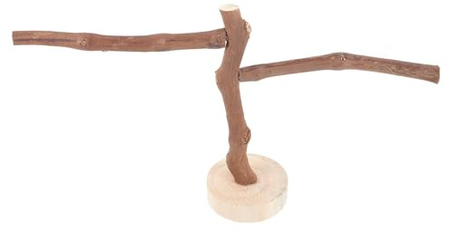 ULTECHNOVO Natürliche Sitzstange aus Weinrebe für Vögel mit Entspannender Funktion und Stabilem Braunem Holz für Vogelkäfig Zubehör zum Ausruhen und Kauen