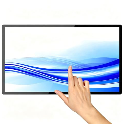 Digital Signage Touchscreen Monitor, Digital Signage Display, Commercial Advertising Screen Digital Menu Board for Restaurant, Bubble Tea Shop, Retail,55