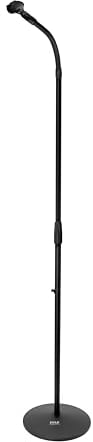 Pyle PMKS32 Microphone Stand with Gooseneck Height Adjustable and Pivotable - Black