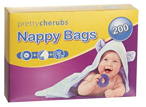 Pretty Cherubs Fragranced Nappy Bags 12 x 200 Pack Boxes