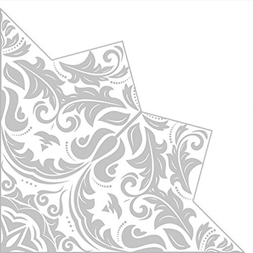 Magic Star silber – Weihnachten – 12 Stück Papier Lunch-Servietten – 3-lagig