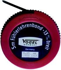Vogel Germany Fühlerlehrenband (Länge 5 Meter, Messbereich 0,30 mm / .012 inch, gehärteter Federstahl, mit Kunststoffdose) 455030