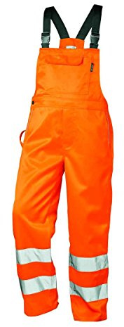 SAFESTYLE Warnschutz-Latzhose - EN472 Klasse 2 - orange - Größe: 64