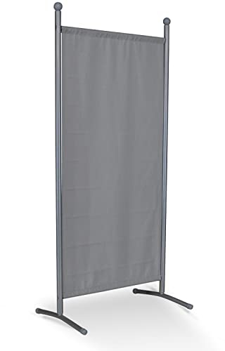 Angerer Freizeitmöbel GmbH Stellwand - Raumteiler & Raumtrenner Sichtschutz - Outdoor Paravent für Windschutz & Schatten auf Balkon (178 x 82 cm, hellgrau)