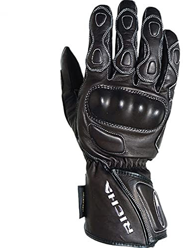 Richa Guantes Racing Waterproof, Herren Handschuhe, Schwarz, Small - 5WR 100-S