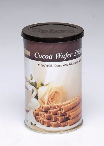 Bolero Cocoa Wafer Sticks Filled With Cocoa & Hazelnut Paste 110g