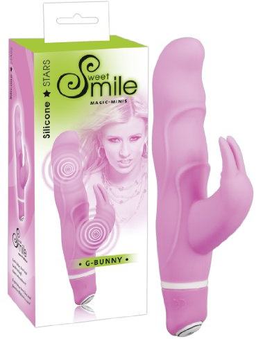 Sweet Smile G-Bunny - softer 2-Motoren-Vibrator für Frauen und Paare, leiser G-Punkt- und Klitorisstimulator, Toy mit 7 Vibrationsmodi, intensive Stimulation, rosa