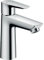 hansgrohe Waschtischarmatur Talis E, Wasserhahn Bad mit Auslauf Höhe 110 mm, ohne Ablaufgarnitur, Badarmatur wassersparend, Chrom