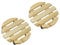 Pack of 2 Round Wooden Plant Pot Trolley Movers (30cm)