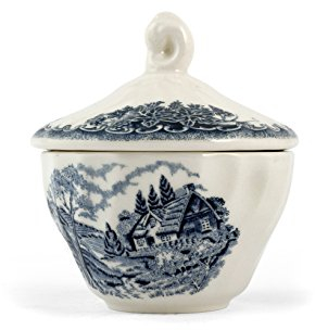 Churchill 3229085 Zuccheriera Earthenware The Brook Blue Utensili da Cucina, Blu